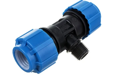 Тройник ПНД компрессионный НР 25 х 1/2' х 25 Политэк 51251225