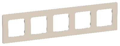 FLITE CLASSIC Рамка 5-местная РУ-5-К-ФлЛ льняной IEK