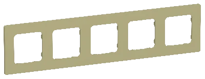 FLITE CLASSIC Рамка 5-местная РУ-5-К-ФлО оливковый IEK