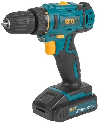 Дрель-Шуруповерт акк. 18.0 В, 0-400/1450 об/мин, 29.0 Нм, 2 (Li-Ion) 1.3 Ач, 1.5 ч., рез. накл., кейс FIT 80189