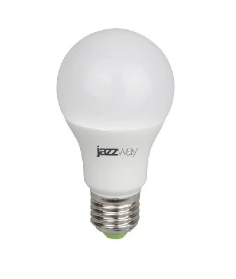 Лампа светодиодная LED 9Вт A60 Е27 для растений JazzWay 5002395