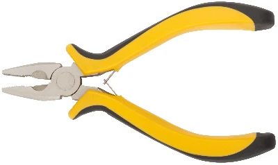 Плоскогубцы комбинированные ''мини'' Профи, никелированное покрытие, черн.-желт.мягк. ручки 125 мм FIT 51632