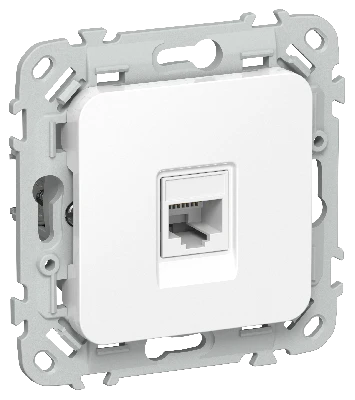 FLITE Розетка компьютерная RJ45 категория 5Е UTP РК5е-1-0-ФлБ белый IEK