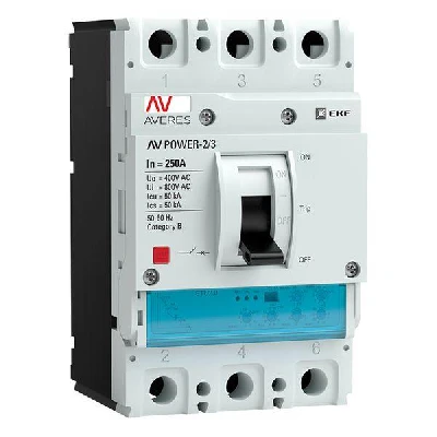 Выключатель автоматический AV POWER-2/3 250А 50кА ETU2.0 EKF mccb-23-250-2.0-av