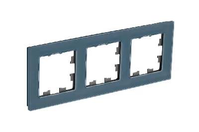 ATLASDESIGN NATURE 3-постовая РАМКА, НАТУРАЛЬНОЕ СТЕКЛО, ГРИФЕЛЬ Systeme Electric ATN360703