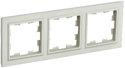 BRITE Рамка 3 поста РУ-3-БрКр бежевый IEK BR-M32-K10