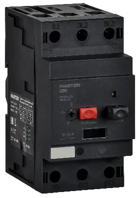 Выключатель защиты двигателя ПРК64-25 In=25A Ir=16-25A Ue 660В IEK DMS22-25