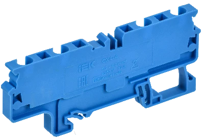 ARMAFIX Клемма пружинная CX4-4 BU 4мм2 четырехконтактная синяя IEK