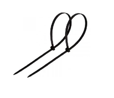 Хомут-стяжка кабельная нейлоновая 150x3,6 мм, черная, 100 шт