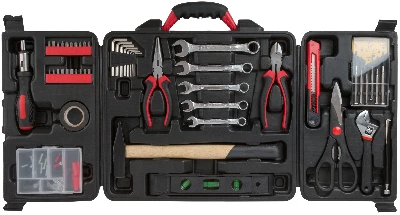 Набор инструмента 140 шт, пластиковый чемодан FIT 65148