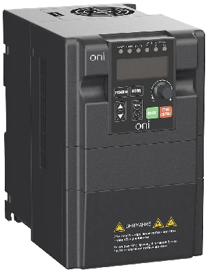 Преобразователь частоты A150 380В 3Ф 3,7кВт 10А совстроенным тормозным модулем ONI A150-33-37NT