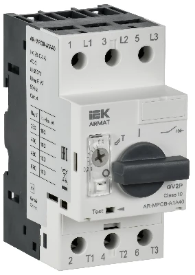 Автоматический выключатель защиты двигателя ARMAT A1 GV2P 0,24-0,4А IEK