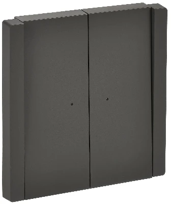 FORTE&PIANO Выключатель 2-клавишный проходной с индикацией 10А FP308 серый IEK