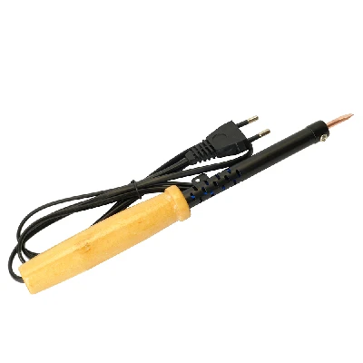 Паяльник с деревянной ручкой 40W, нихромовый нагреватель, долговечное жало, 230В STEKKER PLE110-40 49984