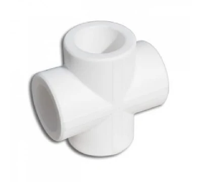 Крестовина 20 полипропиленовая PPR белая Valfex 10118020