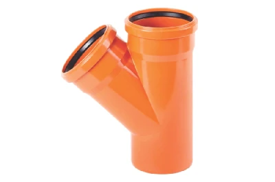 Тройник  наружной канализации 160x160 мм. 45 градусов Хемкор 2491090