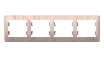 GLOSSA 4-постовая рамка, горизонтальная, сосна Systeme Electric GSL001504
