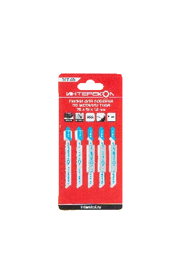 Пилки для лобзика по металлу T118А 76х51х1,2 (5шт)