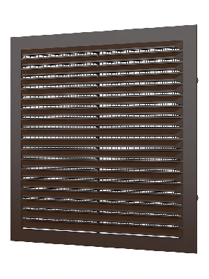 Решетка вентиляционная вытяжная, из ABS пластика 194х194, цвет Коричневый ERA 1919С кор 10634