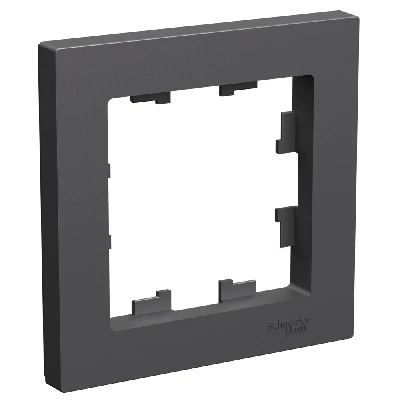 ATLASDESIGN 1-постовая РАМКА, БАЗАЛЬТ Systeme Electric ATN001401