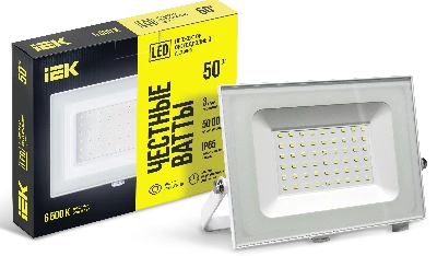 Прожектор светодиодный СДО 06-50 IP65 6500K белый IEK LPDO601-50-65-K01