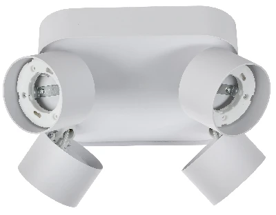 Светильник 4044 накладной потолочный под лампу 4хGX53 белый IEK LT-UPB0-4044-GX53-1-K01