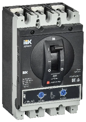 ARMAT Автоматический выключатель в литом корпусе 3P типоразмер G 50кА 160А расцепитель термомагнитный регулируемый IEK AR-MCCB-3G-050-0160A-ATUC