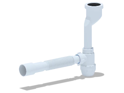 Сифон для писсуара АНИ c гибкой трубой 32х40/50 АНИ пласт U1016