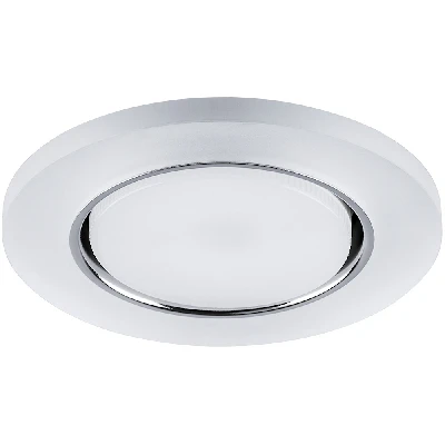 Светильник ДВО-15w GX53 без лампы со светодиодной подсветкой 4000К белый матовый FERON CD5020 32659