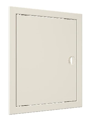 Люк-дверца ревизионная с ручкой, из ABS пластика 268х318 и с фланцем 246х296 , цвет Слоновая кость