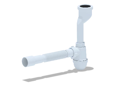 Сифон для писсуара АНИ c гибкой трубой 40х40/50 АНИ пласт U0115