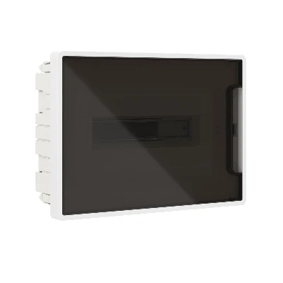 Щиток 12 мод встраиваемый FRAME ЩРв-П-12, белый, с тонированной дверцей, с 2  шинами PEN на 6 и 8 отв. F12B1WD DKC