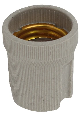 Патрон Е27 подвесной, керамика, белый (x50) (50/400/5600) ЭРА Б0043694