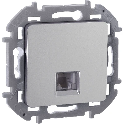 Телефонная розетка RJ11 INSPIRIA алюминий Legrand 673822