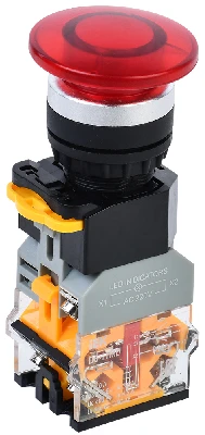 Кнопка D8-11MD ''Грибок'' d=22мм 1з+1р с подсвет. красная