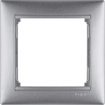 VALENA Рамка 1 пост горизонтальная алюминий Legrand 770151