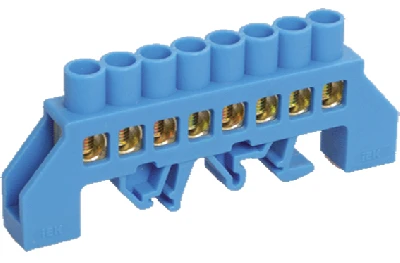 Шина нулевая в комбинированный DIN -изолятор типа Стойка ШНИ-8х12-8-КС-С IEK YNN10-812-8DP-K07