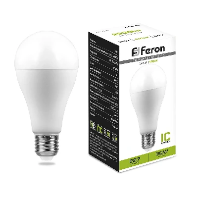 Лампа светодиодная LED 30вт Е27 белый FERON LB-130 38195