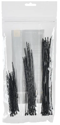 Набор хомутов 2,5х100, 2,5х150, 2,5х200 чер. (75шт/упак) IEK UNH35-N02-075