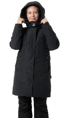 Зимняя женская куртка-парка Brodeks KW258, черный (2XL)