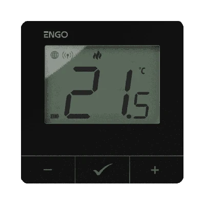 Терморегулятор умный ZigBee/868 МГц, 2хАА, черный