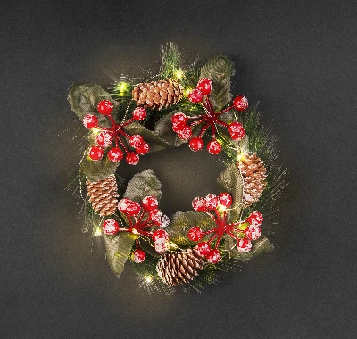 Гирлянда новогодняя светодиодная NGF-D041-01 венок-шишки Navigator Group 95035 30640