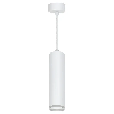 Светильник ДСО GU10 без лампы на подвесе белый FERON ML1708 48083