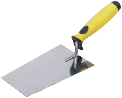 Мастерок нержавеющий, мягкая ручка, Профи, ''трапеция'' 180 мм FIT 05077