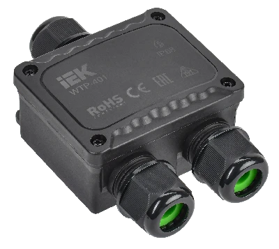 Коробка распред. герметичная WTP-401 3 ввода IP68 IEK UWB10-Y-450-41-03-68