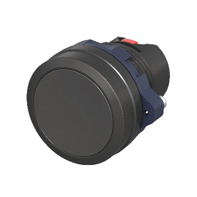 Головка кнопки плоская без фиксации, черная