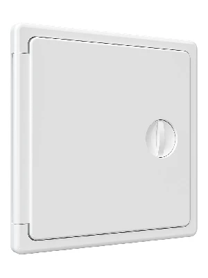 Люк-дверца ревизионный накладная с ручкой-задвижкой из ABS пластика 150х150 EVECS ЛТ1515П 00288