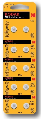 Батарейка AG13 (357) LR1154, LR44 [KAG13-10] MAX Button Cell (100/1000/70000)