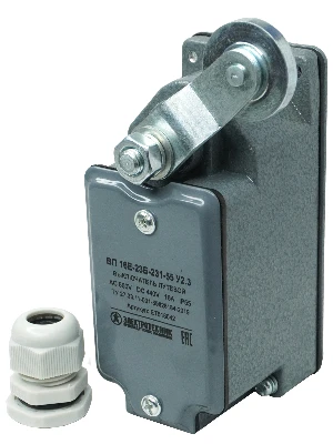 Выключатель путевой ВП16Е-23Б-231-55 У2.3 рычаг с роликом с сальником ход вправо самовозврат Электротехник ET518042