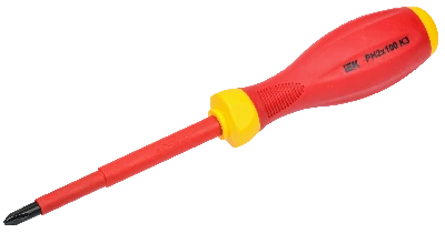 Отвертка диэлектрическая PH2х100 K3 ARMA2L 3 IEK A2L3-SC30-K3-PH-20-100